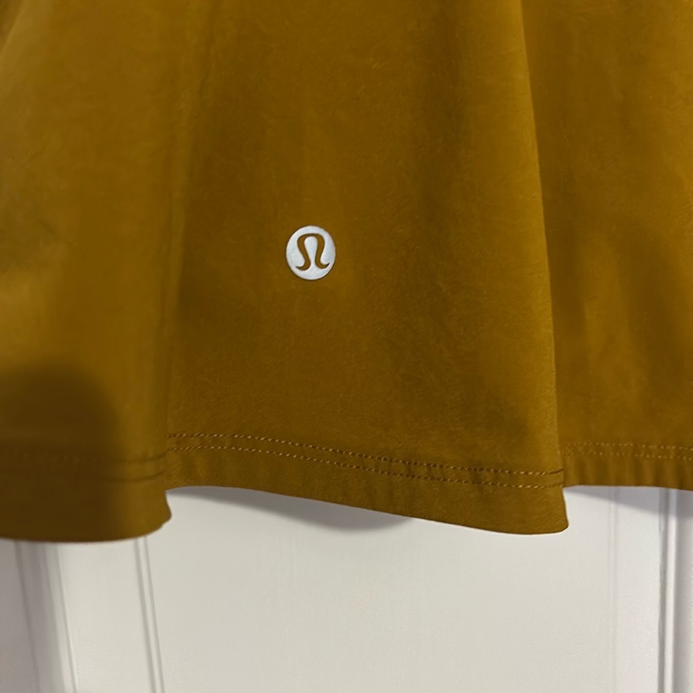Lululemon | LIKE NEW | Play Off The Pleats Mid Rise Skirt | Gold Spice | Size 8 - Picture 10 of 12